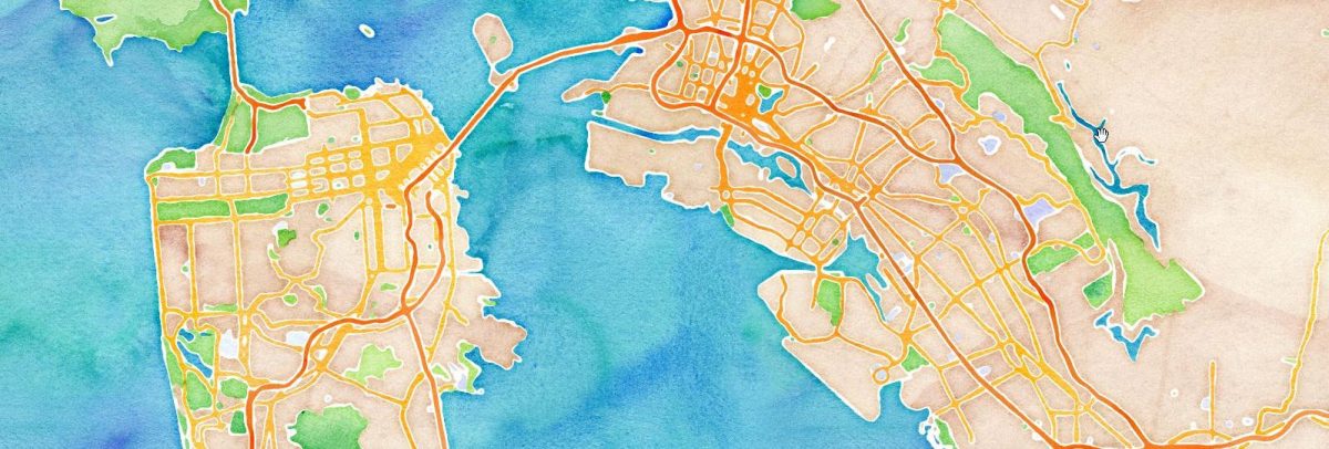 Watercolor Map of SF